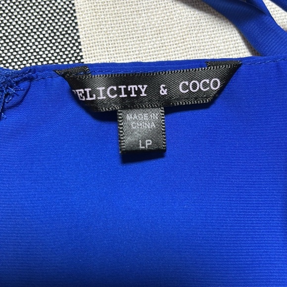 Felicity & Coco Womens Blue Empire Waist Maxi Dress Sleeveless Spaghetti LP - Picture 10 of 11